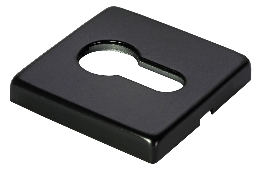 Накладка под евроцилиндр LUX-KH-S5 NERO-ST, цвет - черный soft-touch фото купить Чебоксары