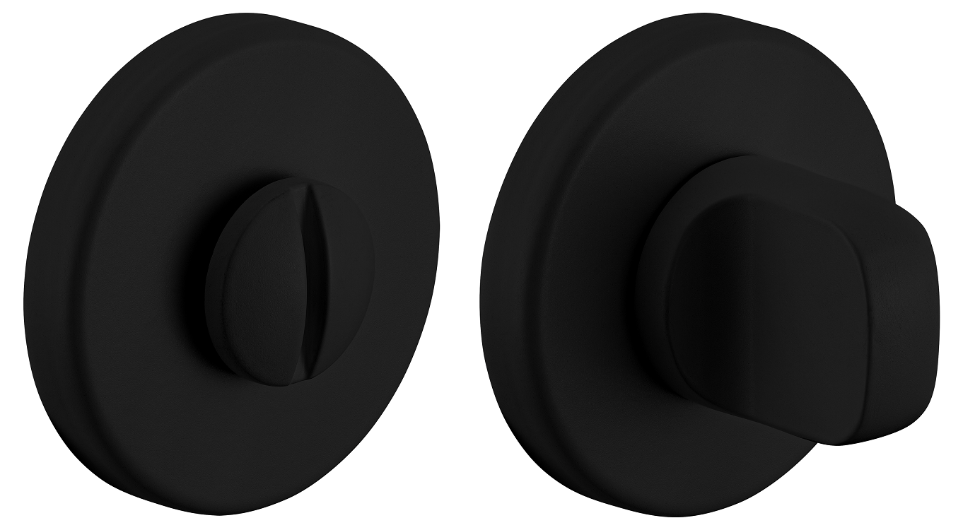 Завертка сантехническая LUX-WC-R5 NERO-ST, цвет - черный soft-touch фото купить Чебоксары