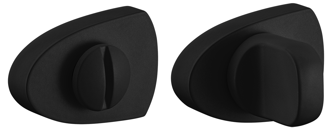 Завертка сантехническая LUX-WC-UN NERO-ST цвет - черный soft-touch фото купить Чебоксары
