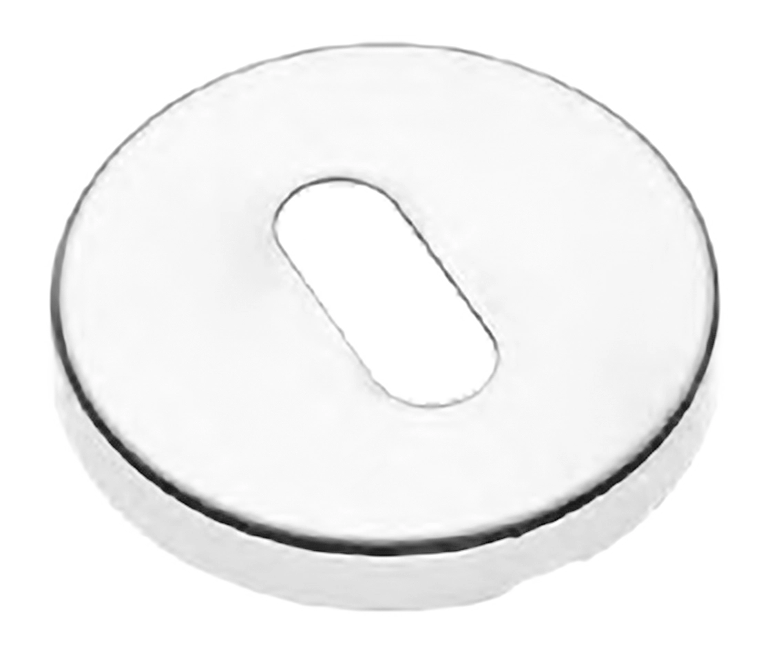 Накладка на ключевой цилиндр LUX-FK-R3 BIA на круглой розетке под ключ буратино, цвет - белый фото купить Чебоксары