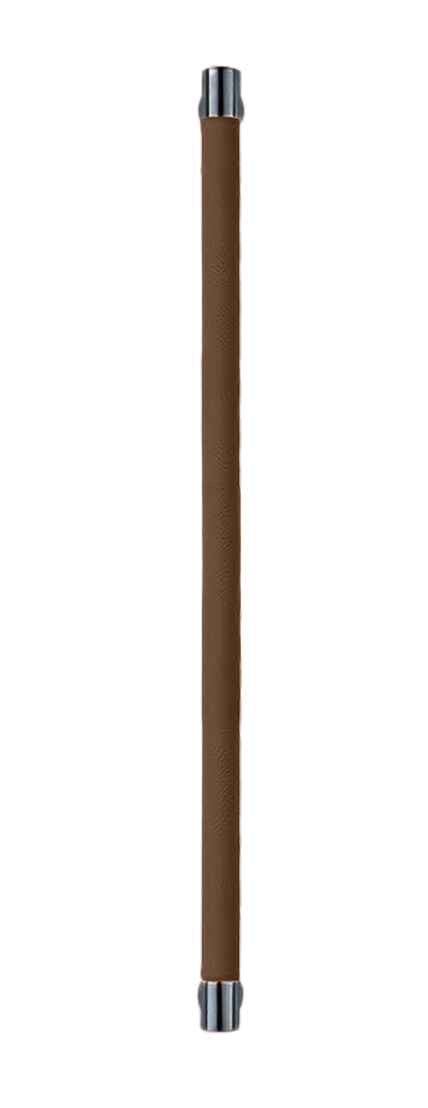 Ручка-скоба HIDE LEATHER PH/A NERO/TESTA DI MORO, цвет - черный/темно-коричневый фото купить Чебоксары