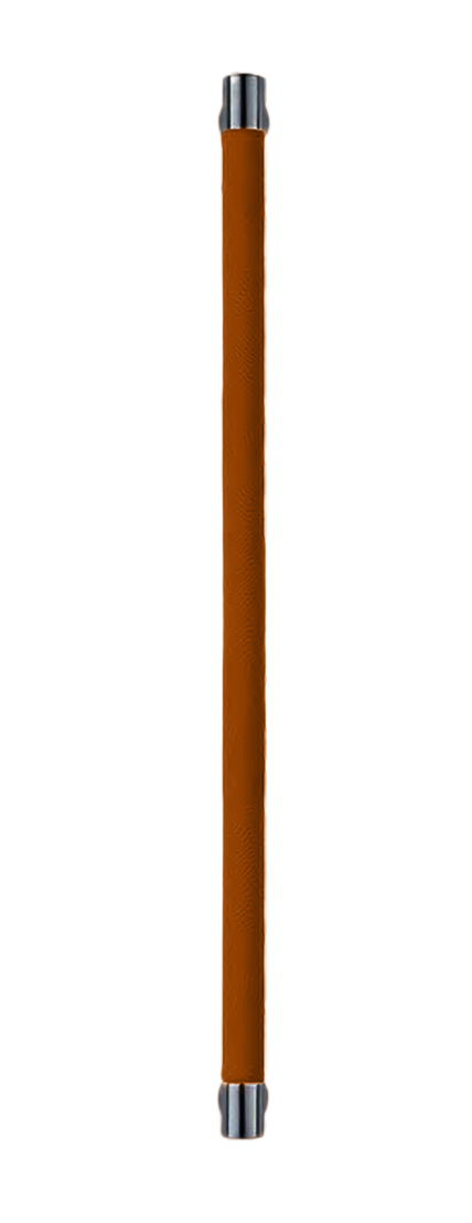 Ручка-скоба HIDE LEATHER PH/A NERO/CUOIO, цвет - черный/светло-коричневый фото купить Чебоксары