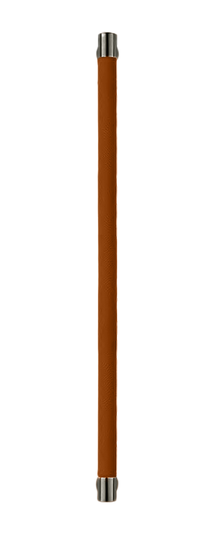 Ручка-скоба HIDE LEATHER PH/A ANT/CUOIO, цвет - антрацит/светло-коричневый фото купить Чебоксары