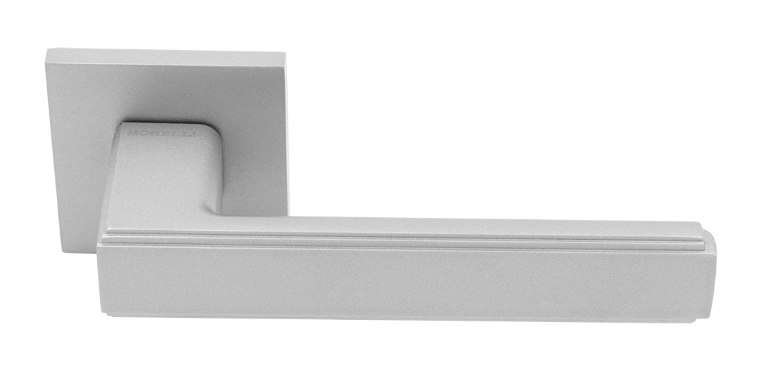 Ручка дверная MH-64-S6 ASC STEPS на квадратной розетке 6 мм, цвет анодированный матовый хром фото купить Чебоксары