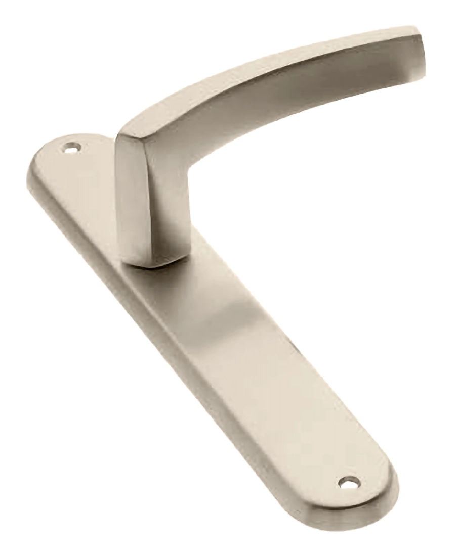 Ручка дверная на планке WIND PL NIS, цвет матовый никель, латунь фото купить в Чебоксарах