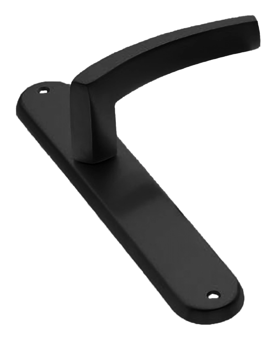 Ручка дверная на планке WIND PL NERO, цвет черный, латунь фото купить в Чебоксарах
