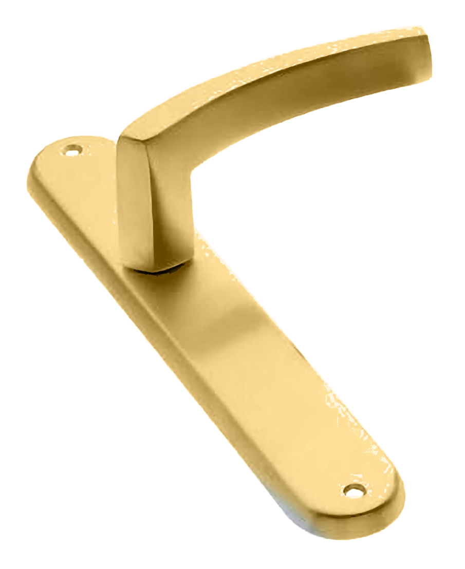 Ручка дверная на планке WIND PL OSA, цвет матовое золото, латунь фото купить в Чебоксарах