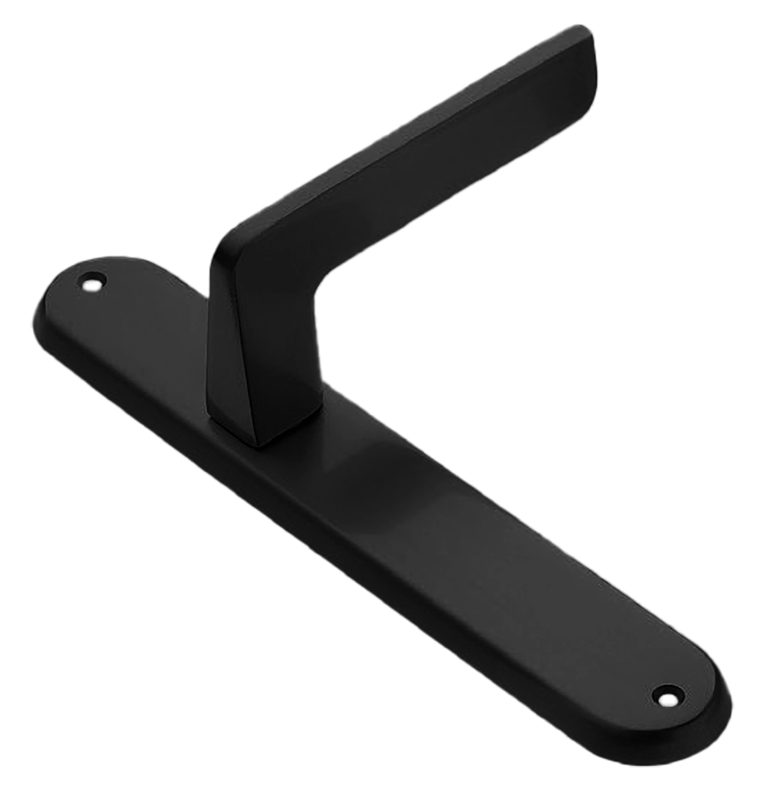 Ручка дверная на планке ROCK PL NERO, цвет черный, латунь фото купить в Чебоксарах