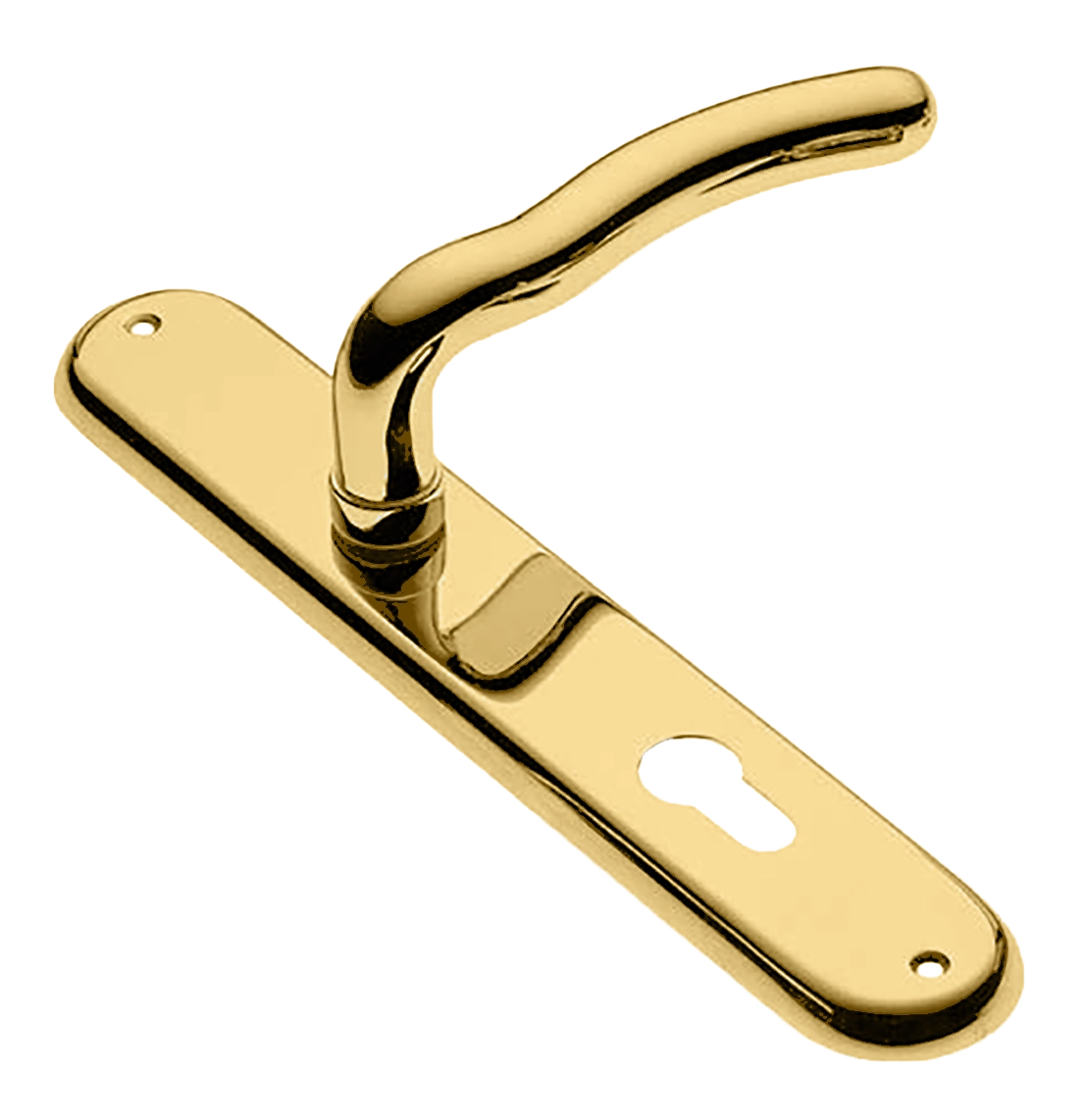 Ручка дверная на планке SNAKE PL OTL, цвет золото, латунь фото купить в Чебоксарах