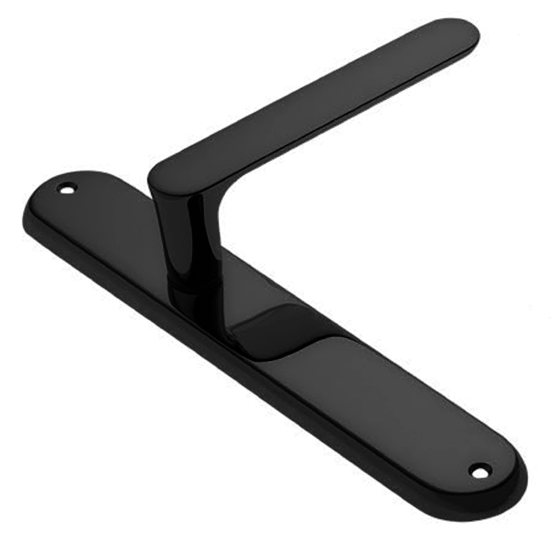 Ручка дверная на планке LE BOAT PL NERO, цвет черный, латунь фото купить в Чебоксарах