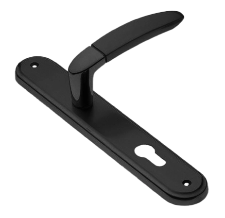 Ручка дверная на планке SAIL PL NERO, цвет черный, латунь фото купить в Чебоксарах