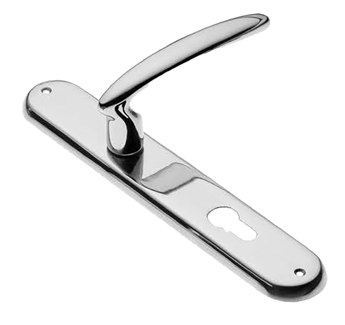 Ручка дверная на планке FLAMINGO PL CRO, цвет хром, латунь фото купить в Чебоксарах