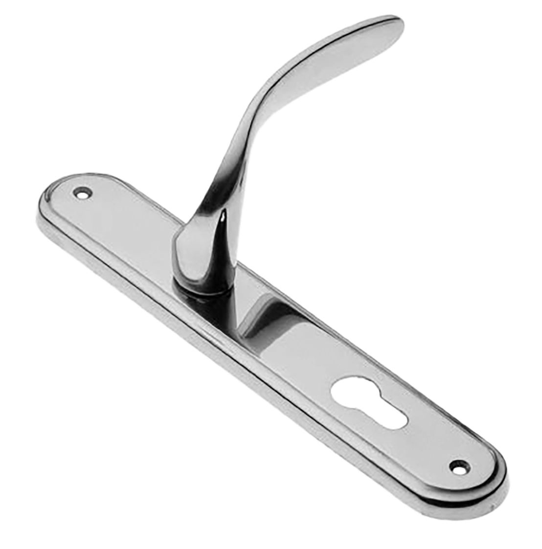 Ручка дверная на планке COBRA PL CRO, цвет хром, латунь фото купить в Чебоксарах