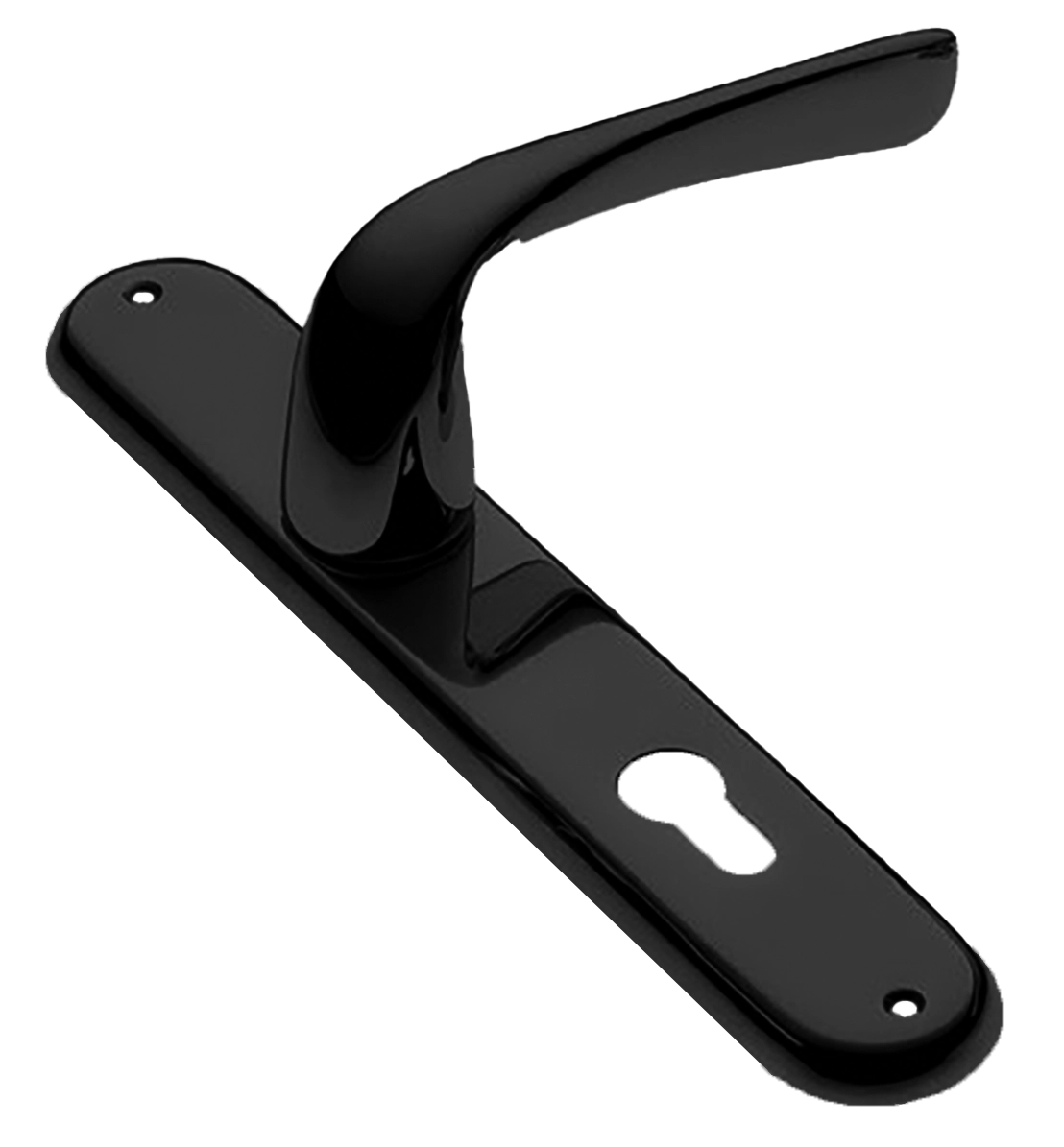 Ручка дверная на планке LE MANS PL NERO, цвет черный, латунь фото купить в Чебоксарах