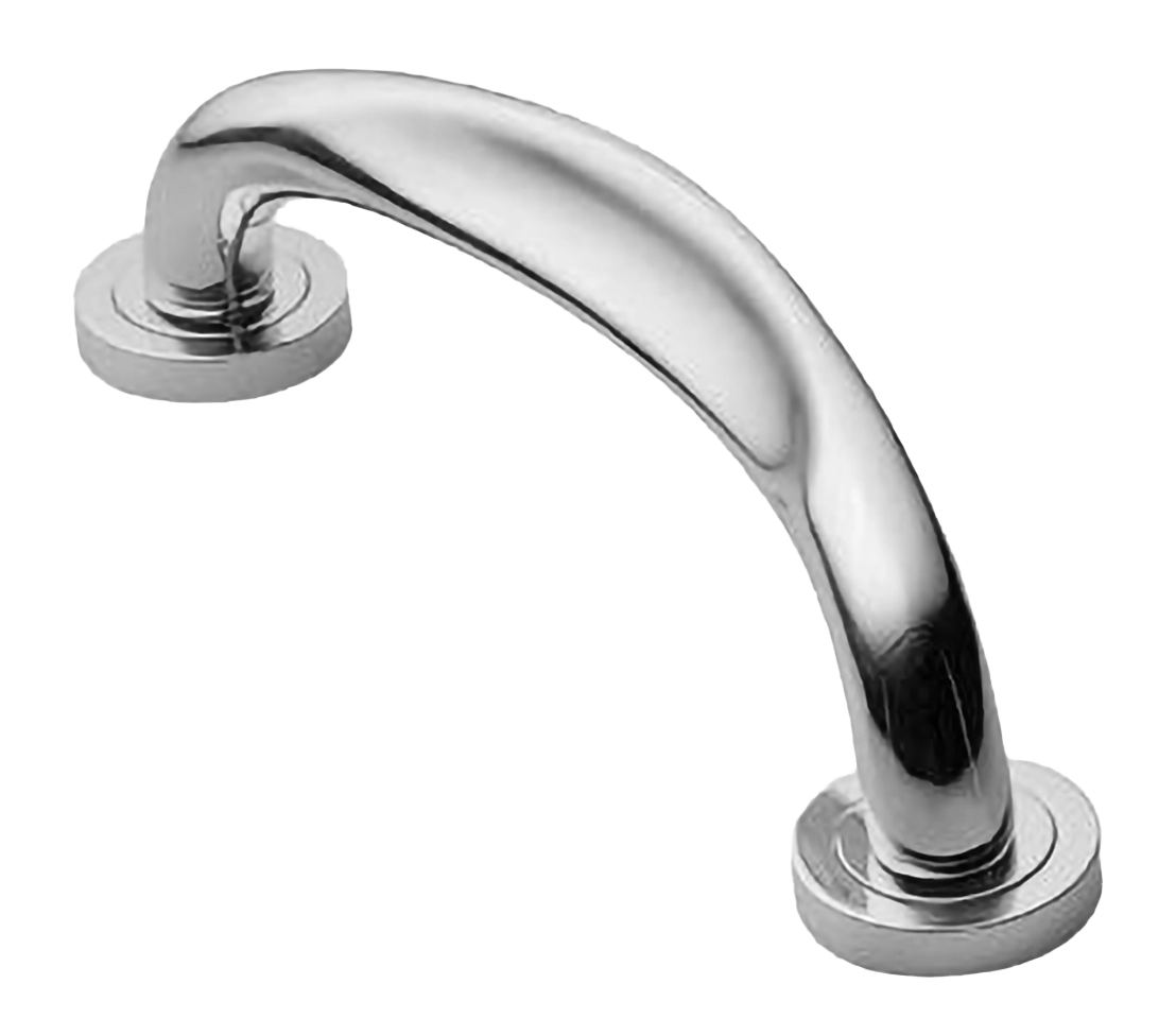 Ручка-скоба дверная RAFT PH CRO на круглой розетке, цвет хром, латунь фото купить в Чебоксарах