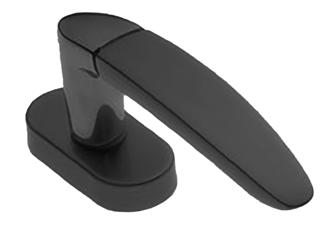 Ручка оконная SAIL W1 NERO на прямоугольной розетке, цвет черный, латунь фото купить в Чебоксарах