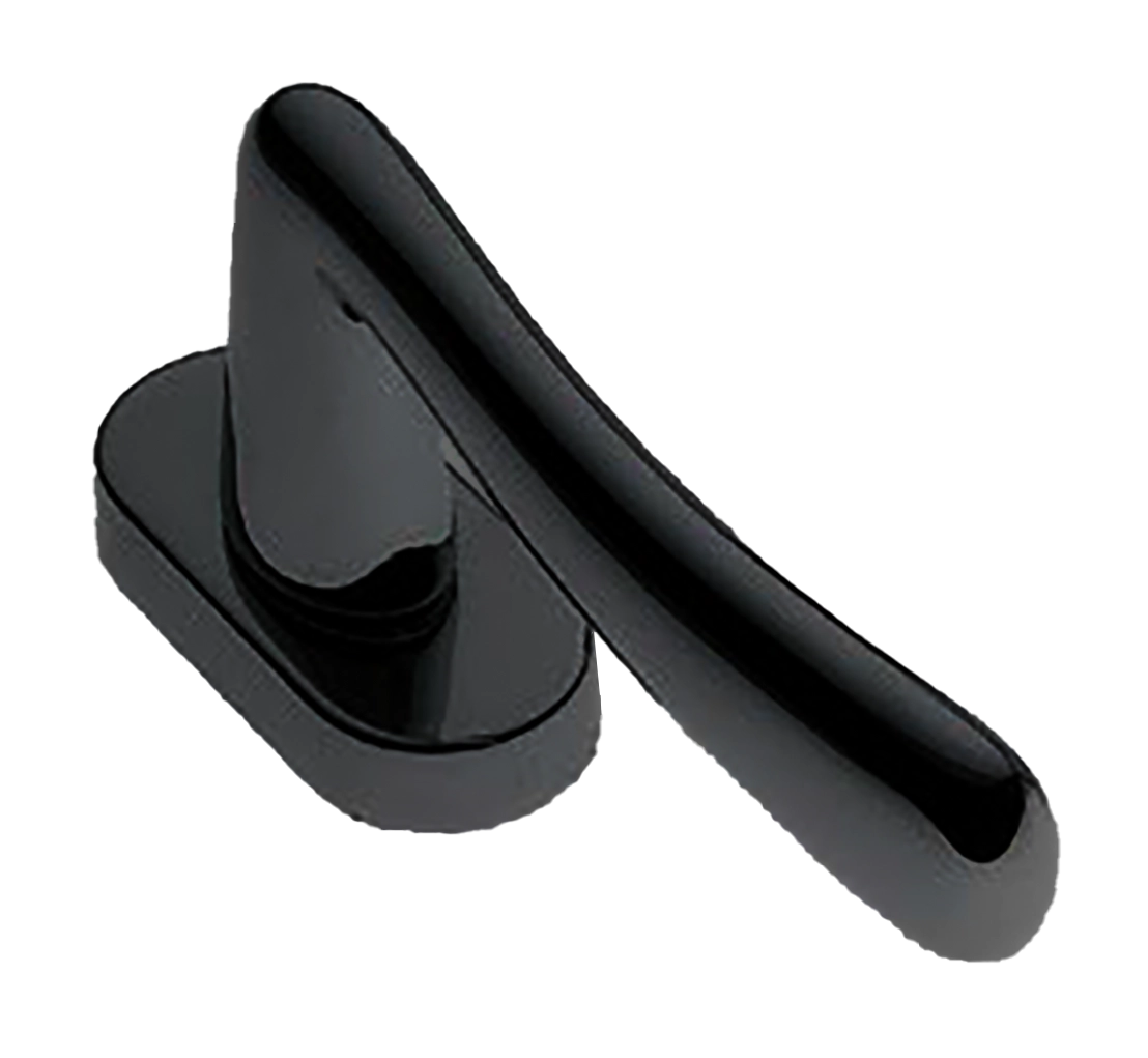 Ручка оконная COCKATOO W1 NERO на прямоугольной розетке, цвет черный, латунь фото купить в Чебоксарах