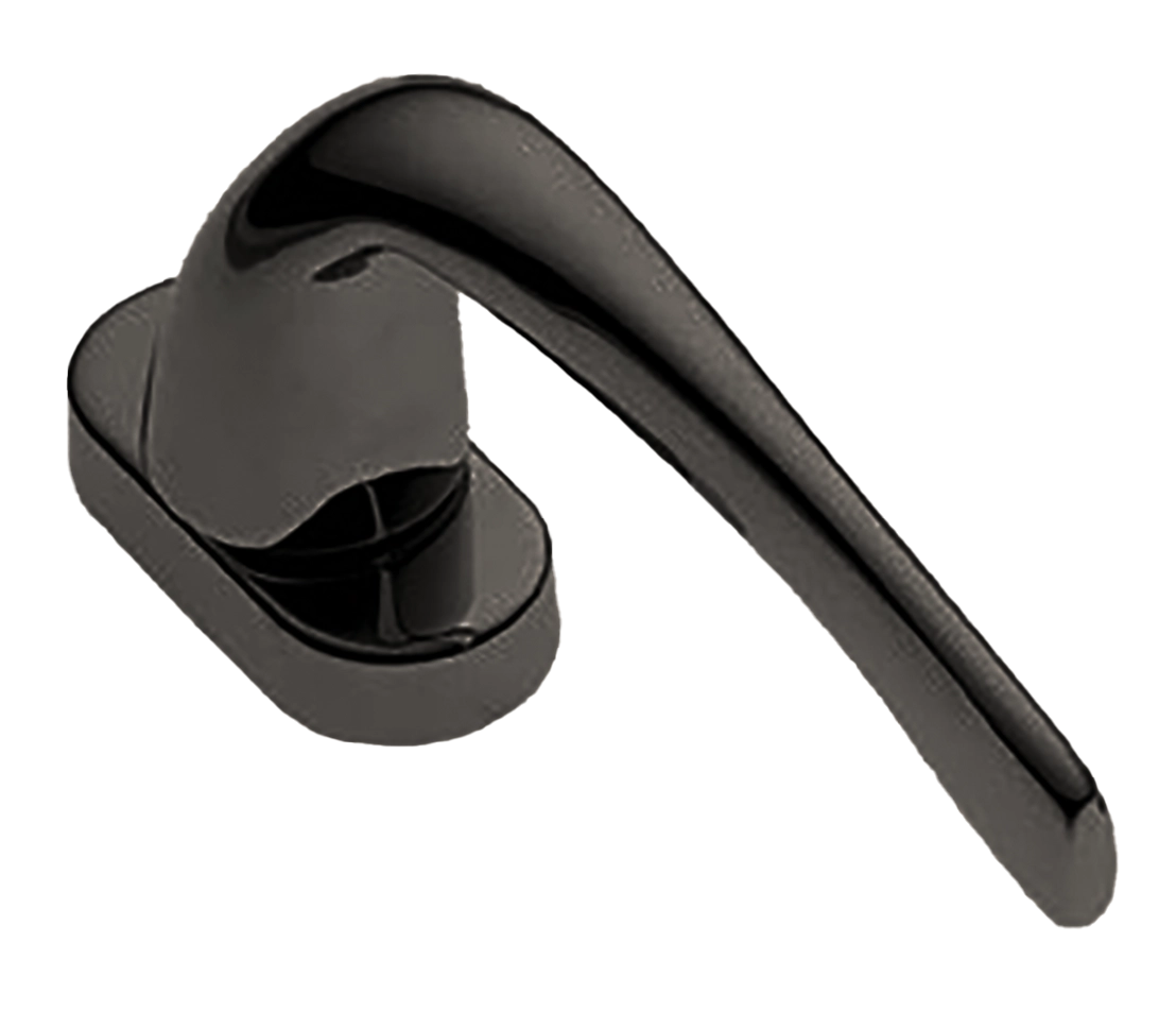 Ручка оконная LE MANS W1 NIN на прямоугольной розетке с 4-х позицион. механизмом, цвет черный никель, латунь фото купить в Чебоксарах