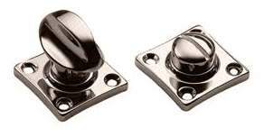 Завертка сантехническая LUX-WC-RIVA NIK на квадратной розетке цвет никель, ЦАМ фото купить в Чебоксарах