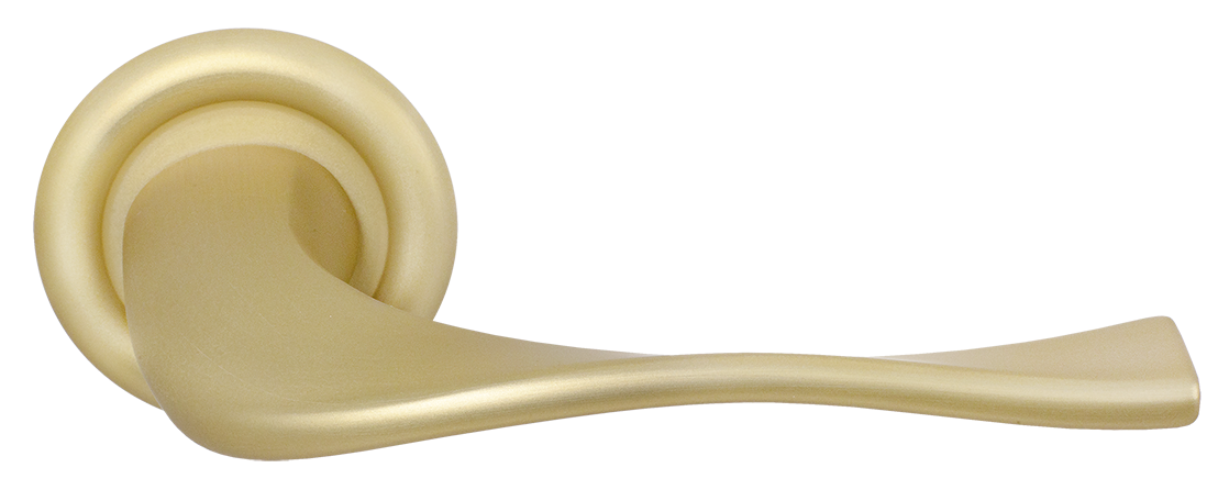 Ручка дверная SKYSCRAPER R7 AH на круглой розетке, цвет Осенний мёд/Autumn Honey фото купить Чебоксары