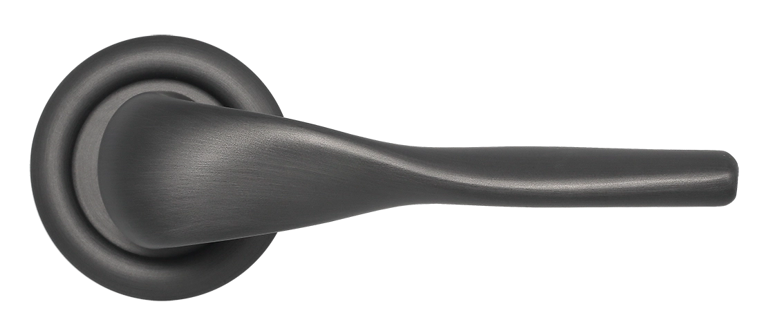 Ручка дверная LVB R7 SST на круглой розетке, цвет Летняя гроза/Summer Storm фото купить в Чебоксарах