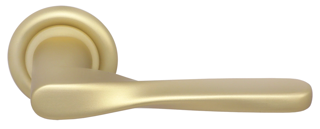 Ручка дверная THE OLYMPICS R7 AH на круглой розетке, цвет Осенний мёд/Autumn Honey фото купить Чебоксары