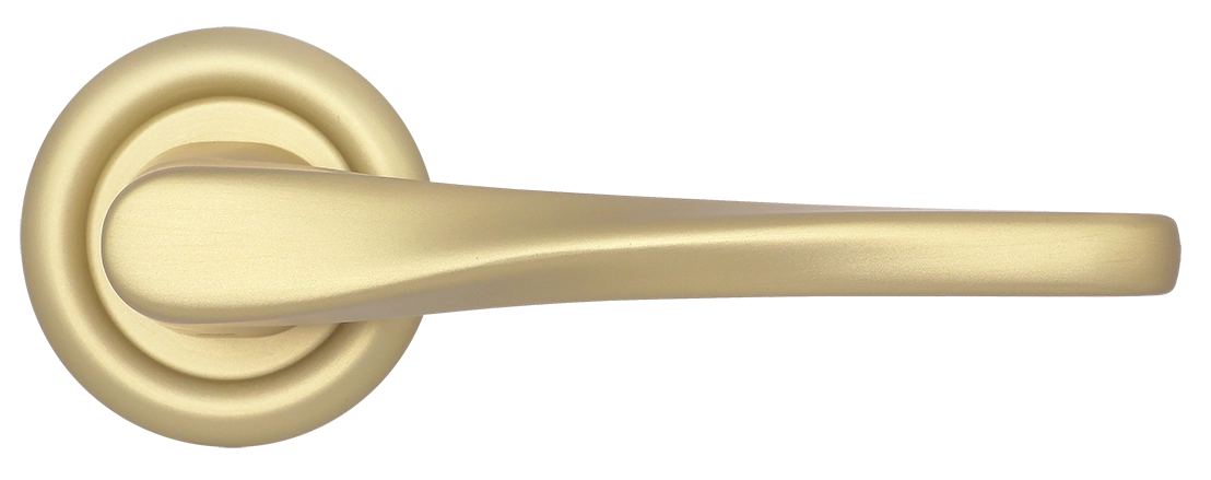 Ручка дверная THE OLYMPICS R7 AH на круглой розетке, цвет Осенний мёд/Autumn Honey фото купить в Чебоксарах