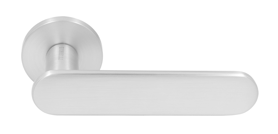 Ручка дверная MH-65-R6 SEMPIONE SC на круглой розетке, цвет матовый хром фото купить Чебоксары