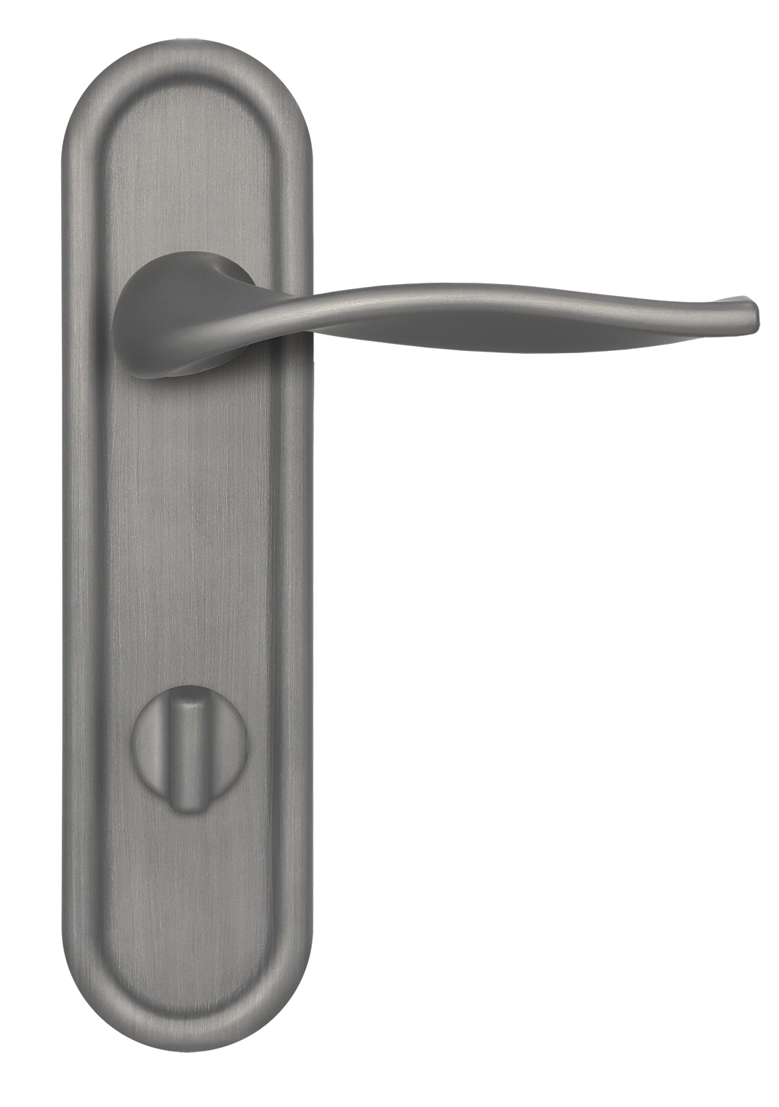 Ручка дверная SKYSCRAPER PLR WC WF на планке под сантехническую завертку, цвет Зимняя стужа/Winter Frost фото купить в Чебоксарах