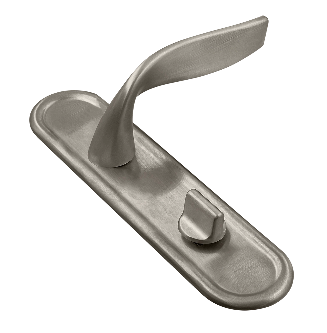 Ручка дверная SKYSCRAPER PLR WC SMI на планке под сантехническую завертку, цвет Весенняя дымка/Spring Mist фото купить Чебоксары