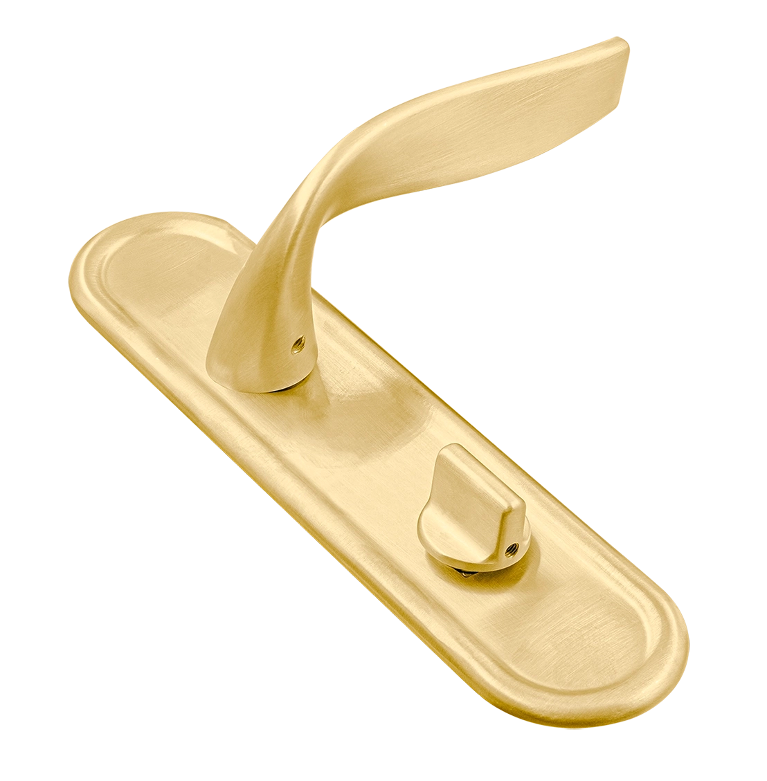 Ручка дверная SKYSCRAPER PLR WC AH на планке под сантехническую завертку, цвет Осенний мёд/Autumn Honey фото купить Чебоксары