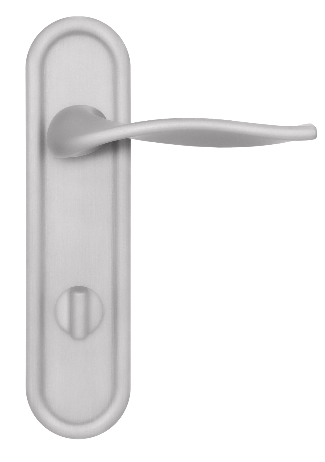 Ручка дверная SKYSCRAPER PLR WC SSW на планке под сантехническую завертку, цвет Стокгольмский снегопад/Stockholm Snowfall фото купить в Чебоксарах