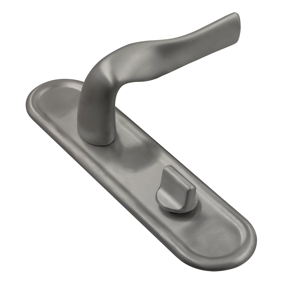 Ручка дверная LVB PLR WC WF на планке под сантехническую завертку, цвет Зимняя стужа/Winter Frost фото купить Чебоксары