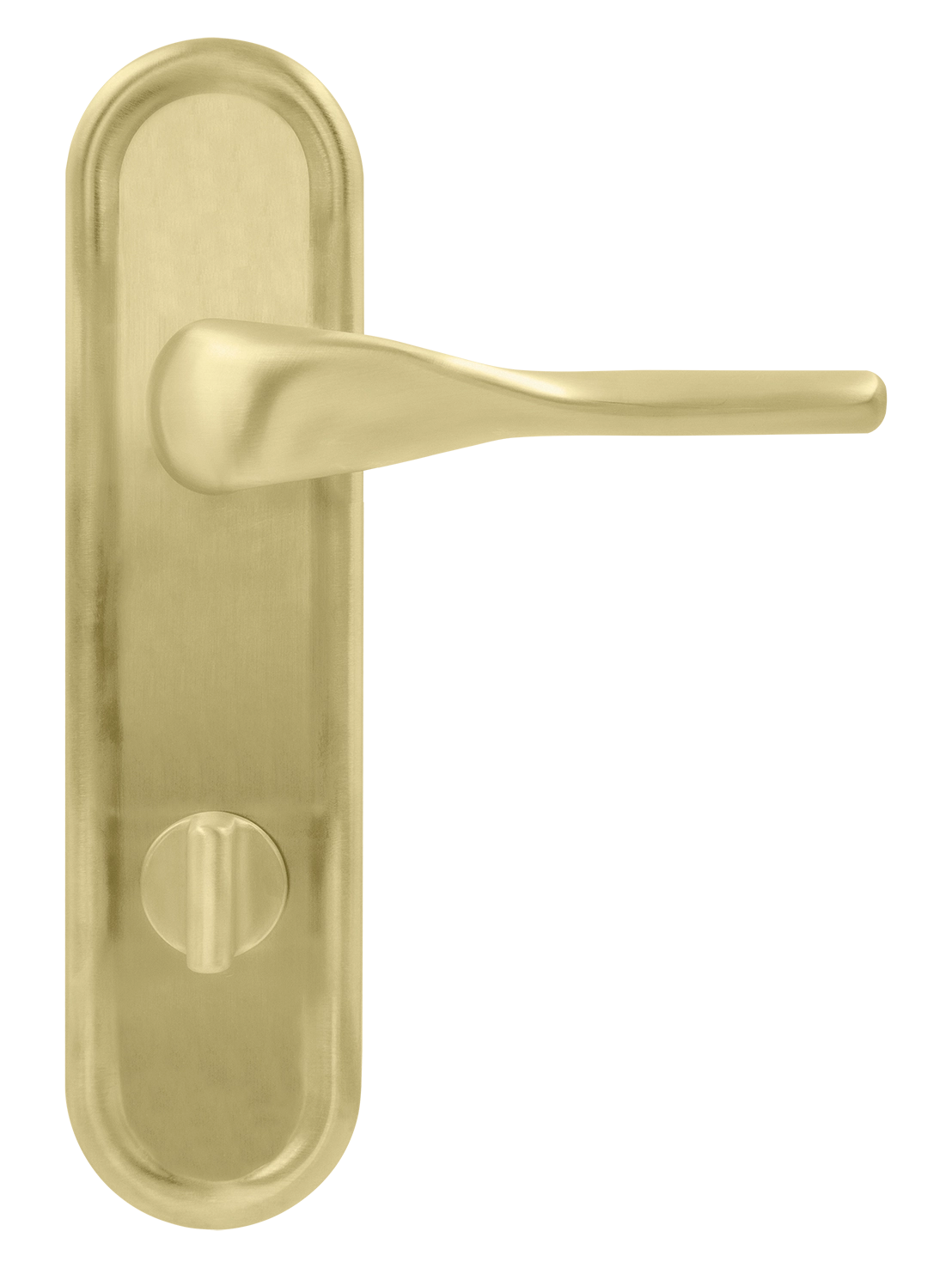 Ручка дверная LVB PLR WC AH на планке под сантехническую завертку, цвет Осенний мёд/Autumn Honey фото купить в Чебоксарах