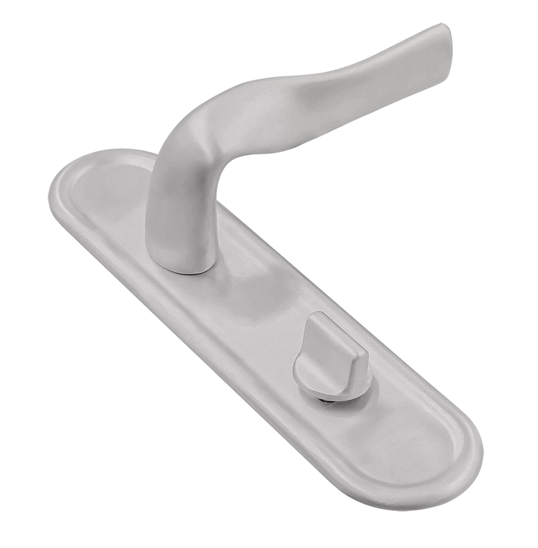 Ручка дверная LVB PLR WC SSW на планке под сантехническую завертку, цвет Стокгольмский снегопад/Stockholm Snowfall фото купить Чебоксары