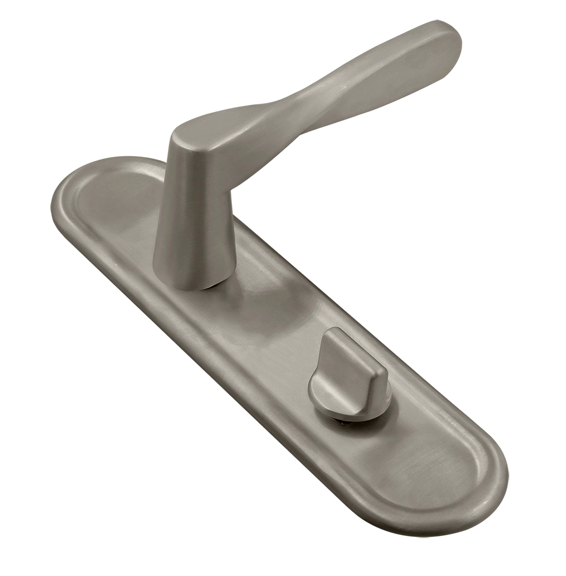 Ручка дверная THE OLYMPICS PLR WC SMI на планке под сантехническую завертку, цвет Весенняя дымка/Spring Mist фото купить Чебоксары