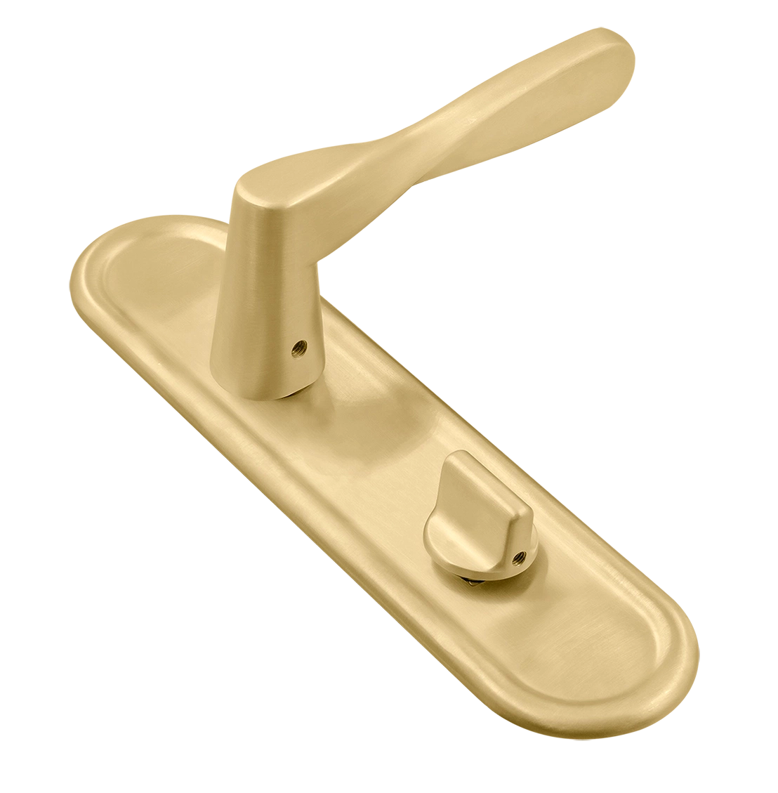 Ручка дверная THE OLYMPICS PLR WC AH на планке под сантехническую завертку, цвет Осенний мёд/Autumn Honey фото купить Чебоксары