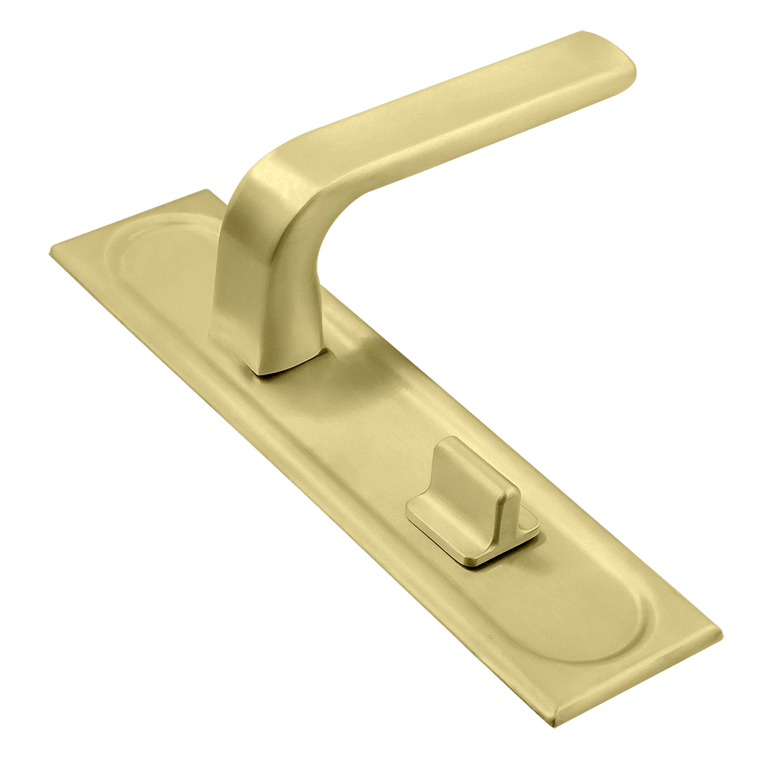 Ручка дверная THE BUS STATION PLS WC AH на планке под сантехническую завертку, цвет Осенний мёд/Autumn Honey фото купить Чебоксары