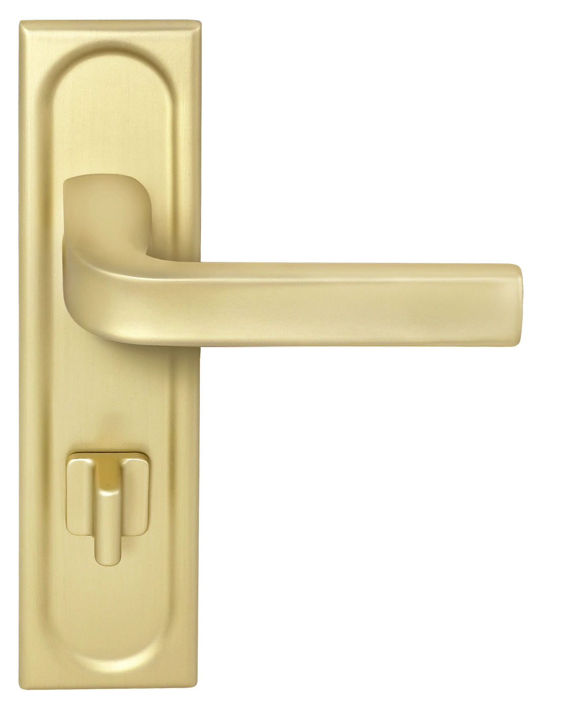 Ручка дверная THE BUS STATION PLS WC AH на планке под сантехническую завертку, цвет Осенний мёд/Autumn Honey фото фурнитура Чебоксары