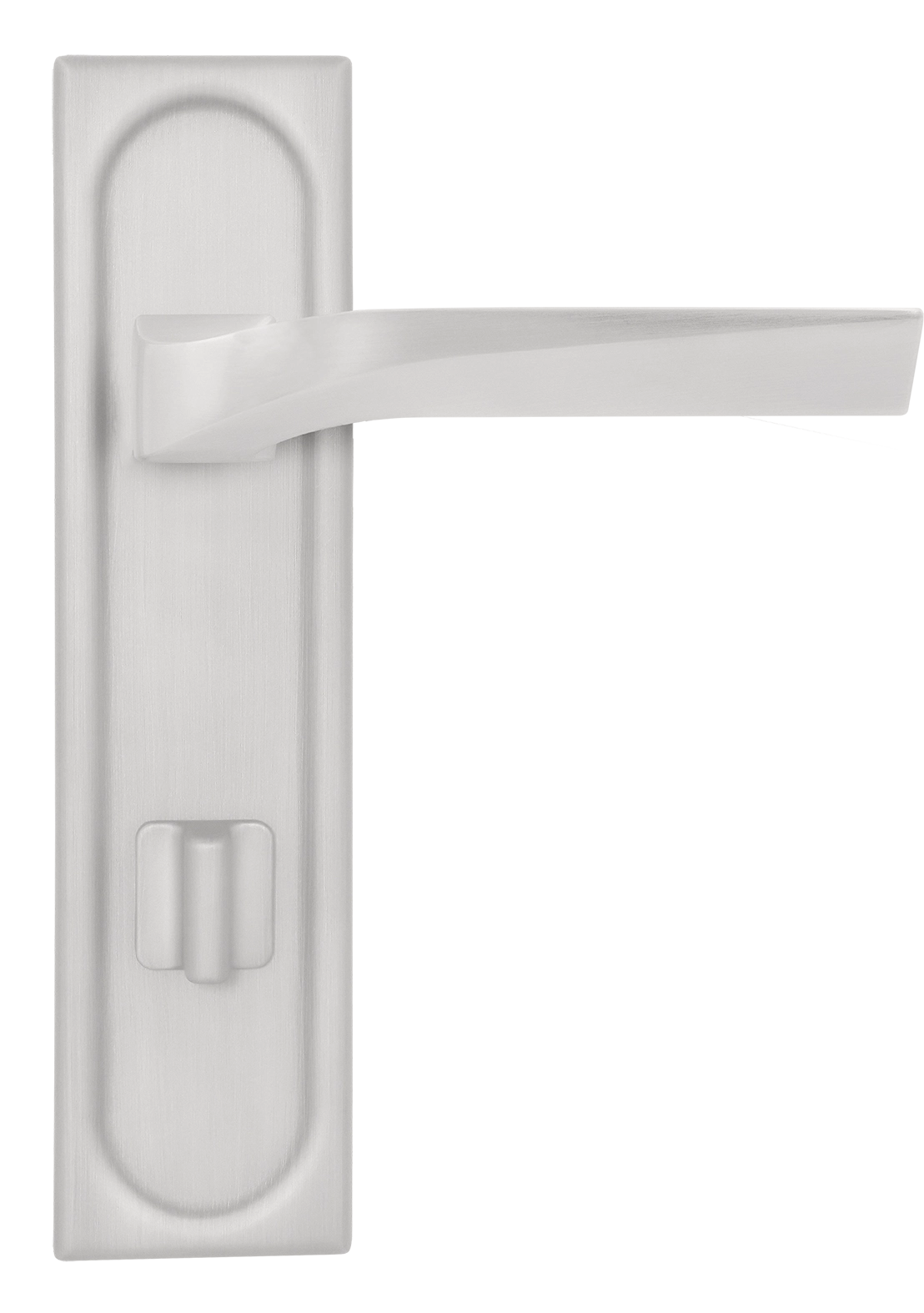 Ручка дверная WD CONCERT HALL PLS WC SSW на планке под сантехническую завертку, цвет Стокгольмский снегопад/Stockholm Snowfall фото купить в Чебоксарах