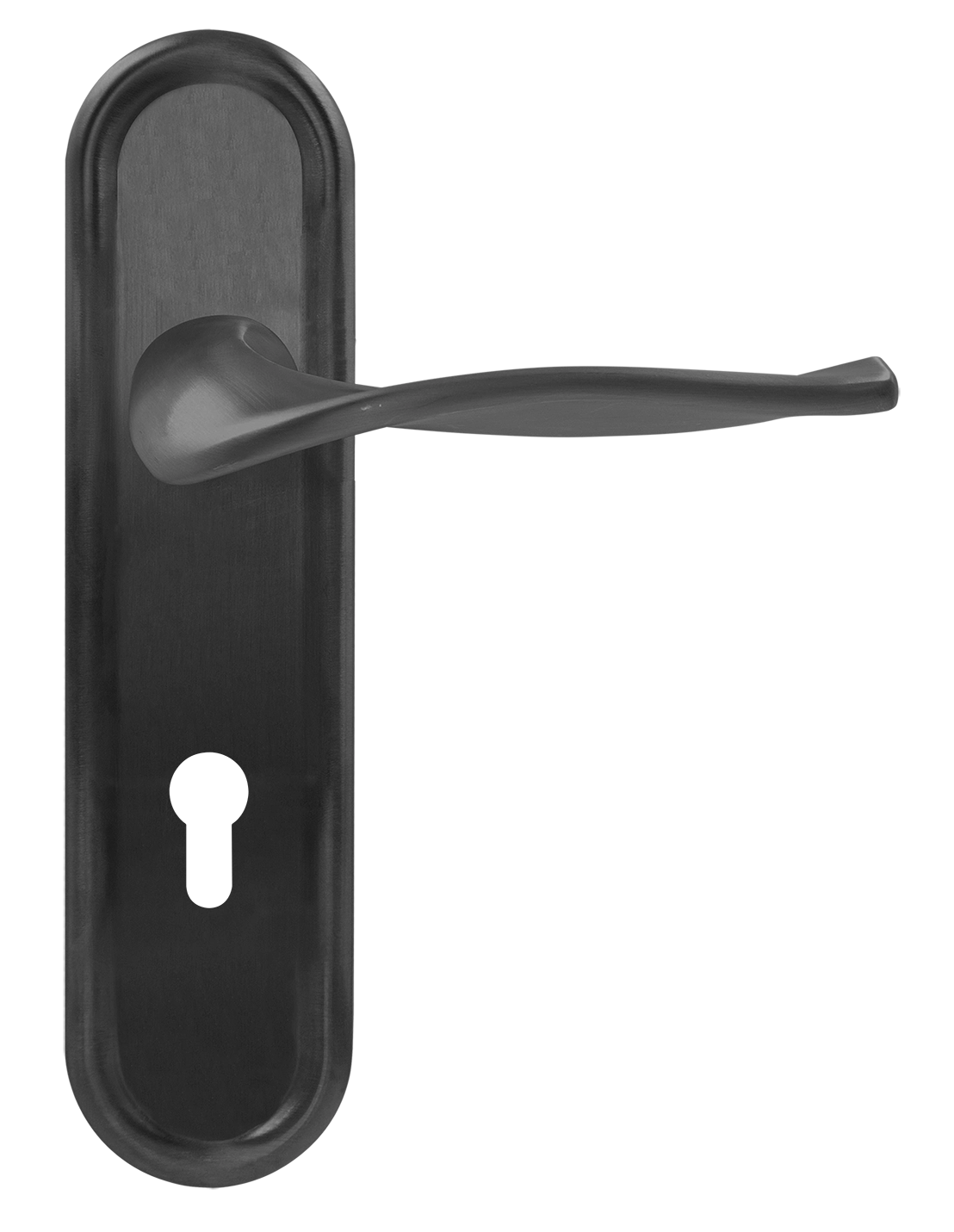 Ручка дверная SKYSCRAPER PLR KH SST на планке под ключевой цилиндр, цвет Летняя гроза/Summer Storm фото купить Чебоксары