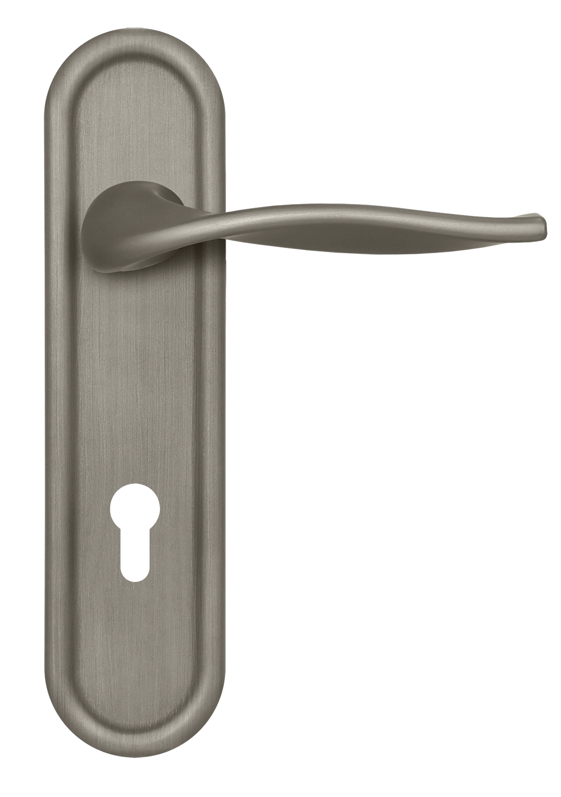 Ручка дверная SKYSCRAPER PLR KH SMI на планке под ключевой цилиндр, цвет Весенняя дымка/Spring Mist фото купить Чебоксары