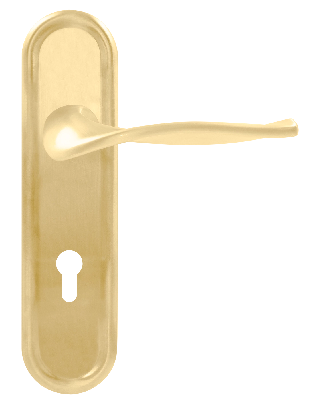 Ручка дверная SKYSCRAPER PLR KH AH на планке под ключевой цилиндр