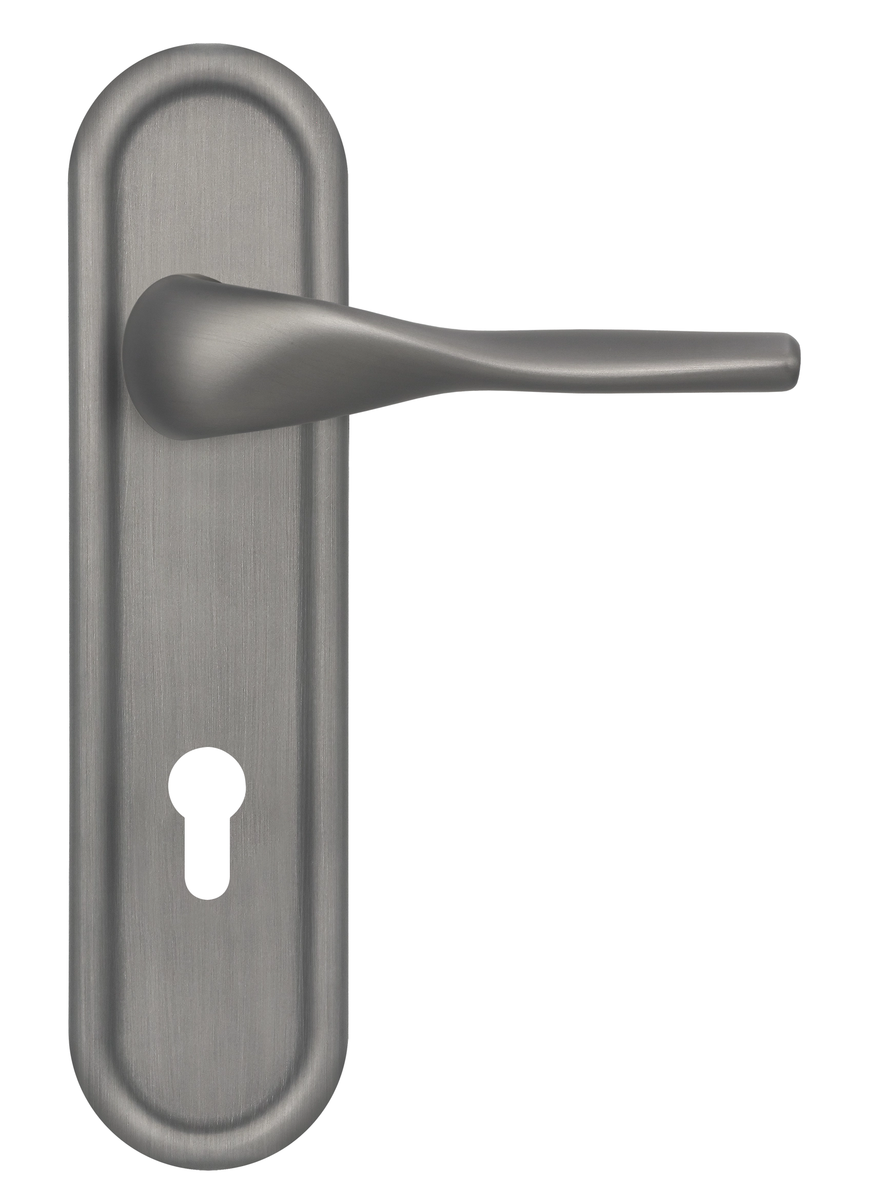 Ручка дверная LVB PLR KH WF на планке под ключевой цилиндр, цвет Зимняя стужа/Winter Frost фото купить Чебоксары