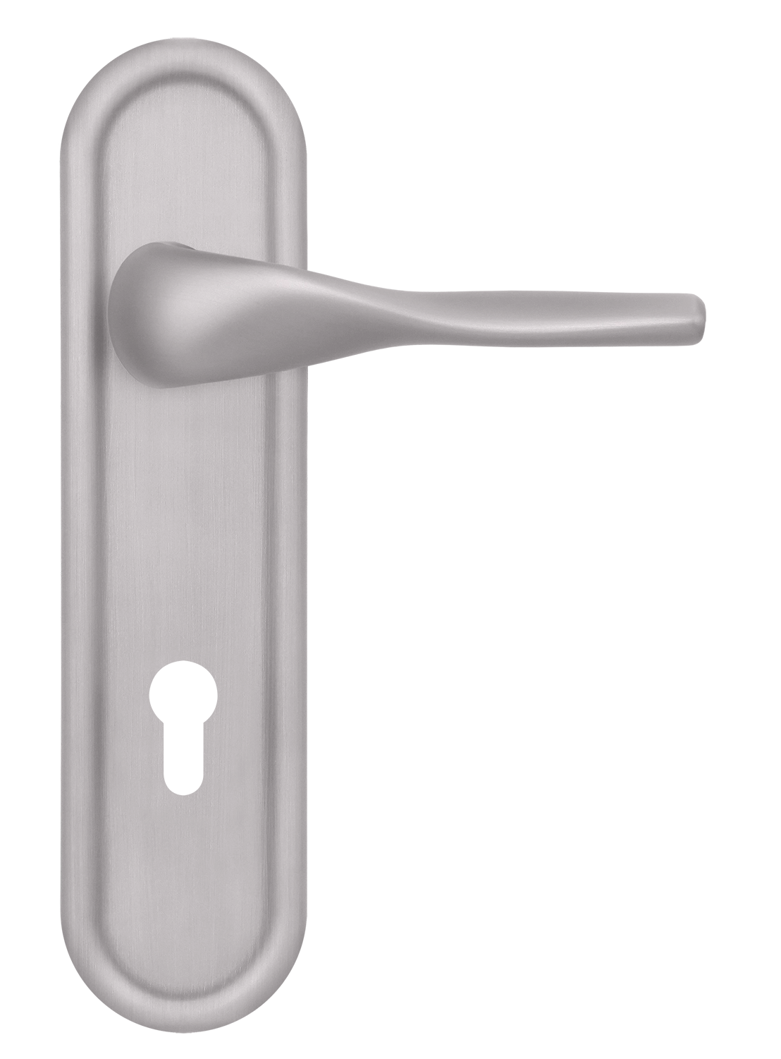 Ручка дверная LVB PLR KH SSW на планке под ключевой цилиндр, цвет Стокгольмский снегопад/Stockholm Snowfall фото купить Чебоксары