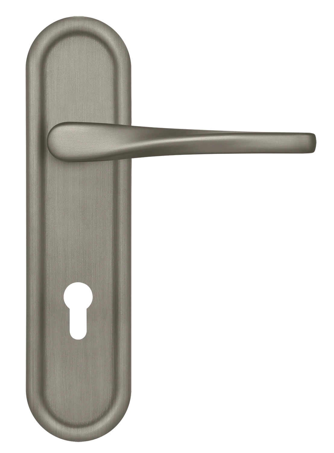 Ручка дверная THE OLYMPICS PLR KH SMI на планке под ключевой цилиндр