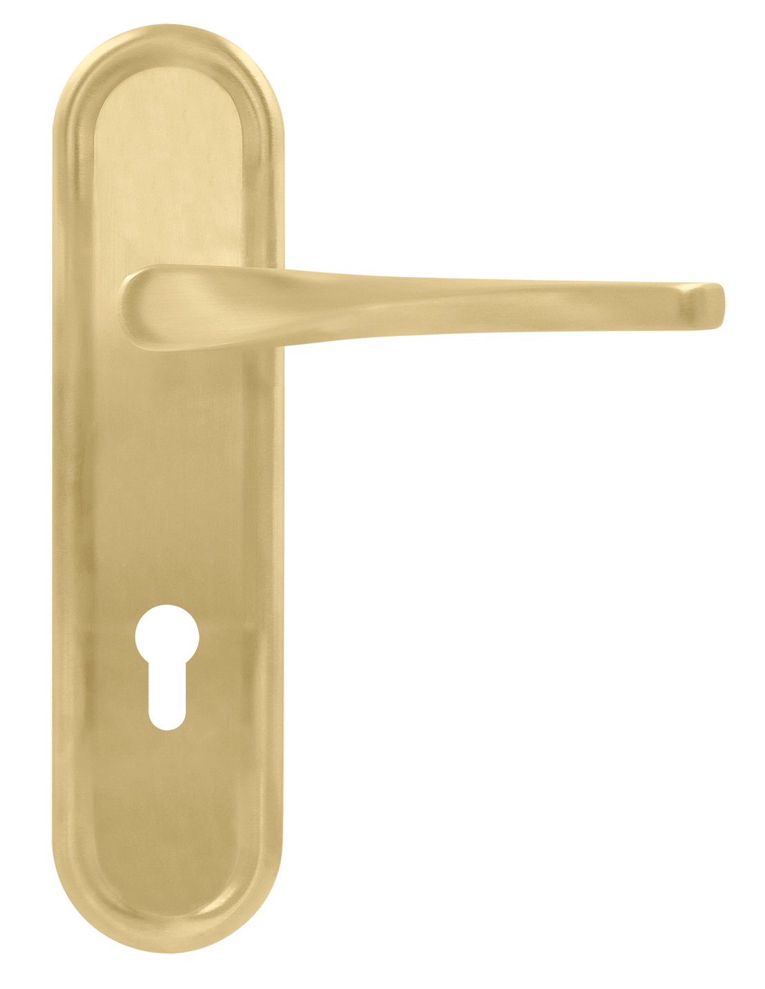 Ручка дверная THE OLYMPICS PLR KH AH на планке под ключевой цилиндр, цвет Осенний мёд/Autumn Honey фото купить Чебоксары