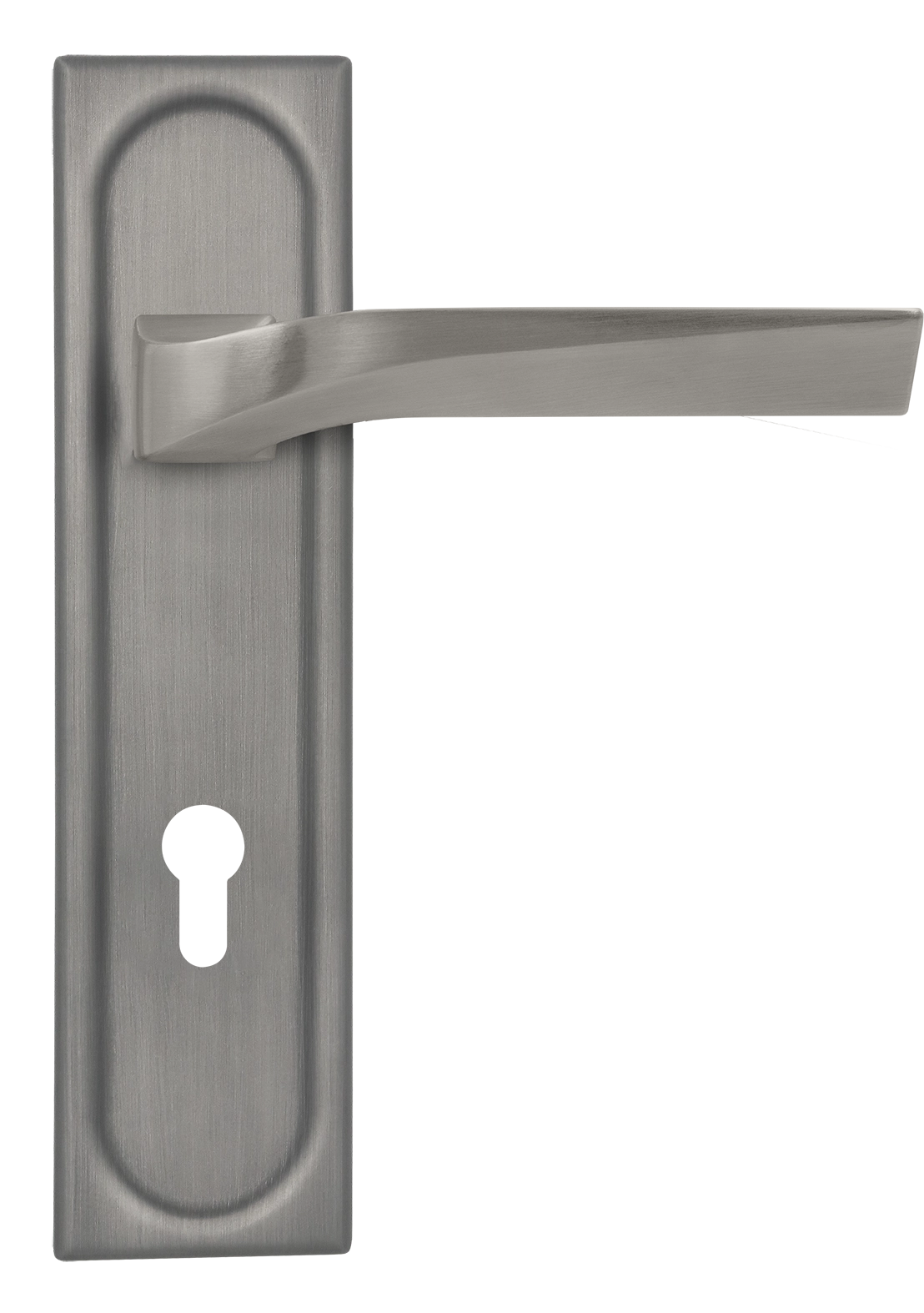 Ручка дверная WD CONCERT HALL PLS KH WF на планке под ключевой цилиндр, цвет Зимняя стужа/Winter Frost фото купить Чебоксары