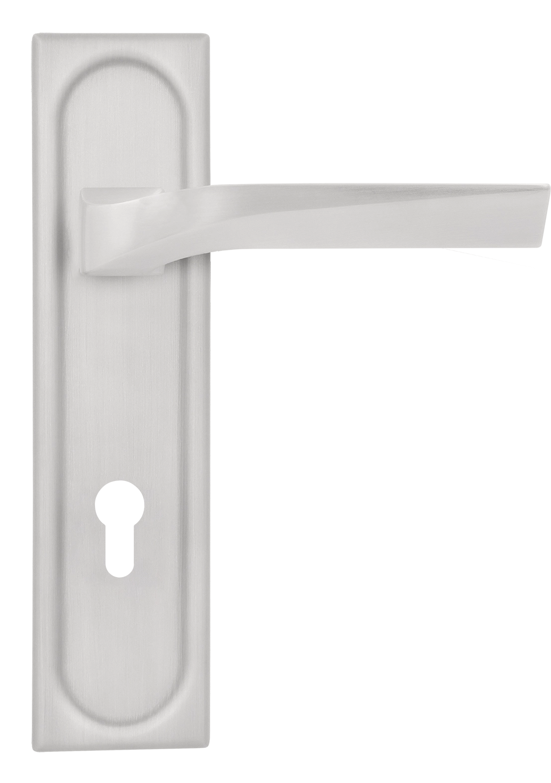 Ручка дверная WD CONCERT HALL PLS KH SSW на планке под ключевой цилиндр, цвет Стокгольмский снегопад/Stockholm Snowfall фото купить Чебоксары