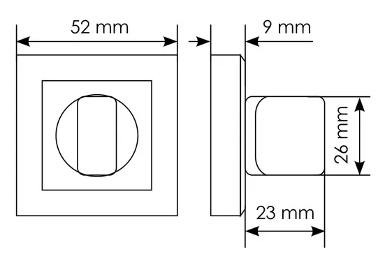 Комплект дверных ручек MH-28 BL-S с заверткой MH-WC-S BL, цвет черный  фотомореллиЧебоксары